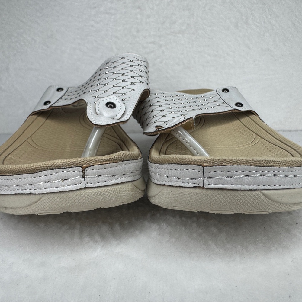 Atalina Sparkle & Cream Tan Sandal with a Logo Insole - Picture 7 of 14
